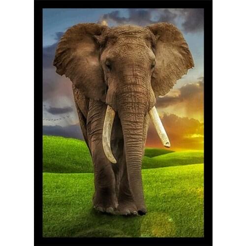 DIY Diamond Embroidery Animal Painting Full Diamond 5D Diamond Painting Elephant All Post Diamond Mosaic Pattern Home Decoration