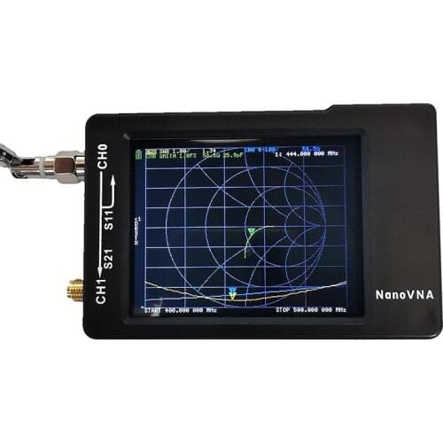 NanoVNA-H Antenna Network Analyzer 50KHz-1.5GHz Frequency Short Wave Vector Analyzer MF/HF/VHF/UHF 2.8" Digital LCD Touch Screen