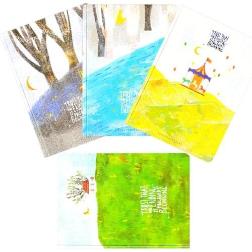 A5 Hardcover Cute Diary Book Color Pages Notebook School Office Stationery "Forest Life" Journal Planner Agenda Notepad