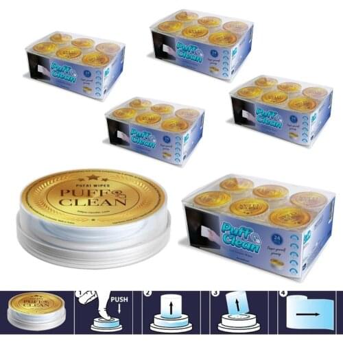 Pufai Notebook LCD Phone Glass Cleaning Wipes Capsule 120 Cleaning Capsules in 5 Boxes