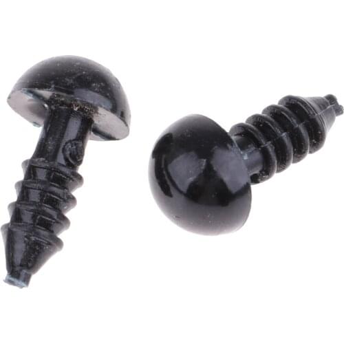 300 Pieces 6/8/10/12mm Plastic Safety Eyes For Teddy Bear Animal Puppet Toys Crafts Doll DIY Making Accessories