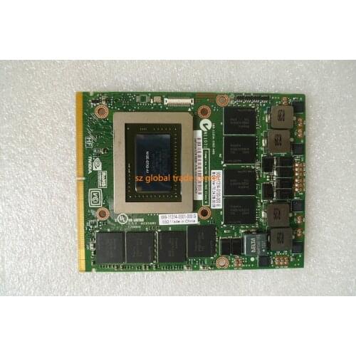 GTX580M GTX 580M GDDR5 2GB N12E-GTX2-A1 Graphics Video Card With X-Bracket For Dell Alienware M17X R2 R3 R4 M18X 100% Test Well