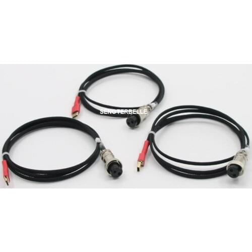 1PC Hi-End Power Supply Cable GX16 to Micro USB / Type -C / Mini USB PSU Adapter Cable