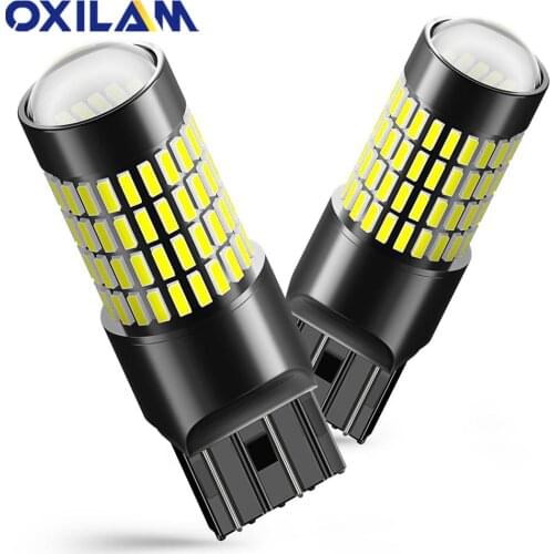 2Pcs 1400LM T20 7443 LED 1156 BA15S P21W LED Bulbs for Lada Kalina Granta Vesta Car Reverse Turn Signal DRL Light Lamp 3157 P27W