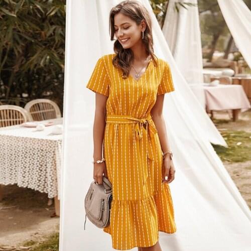 Liva girl Flared Summer Dresses