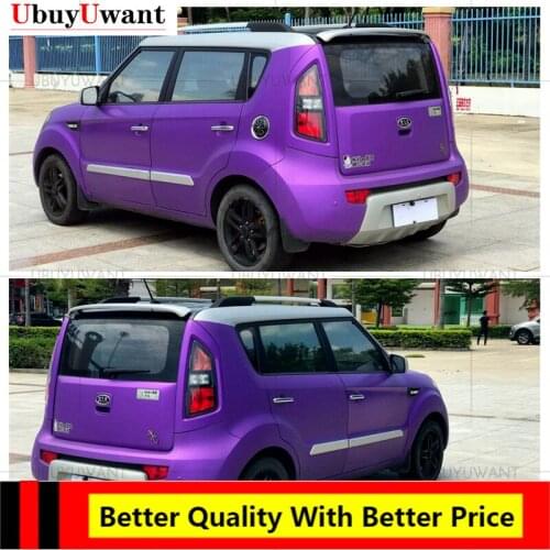 For Kia Soul 2010-2015 ABS Plastic Unpainted Primer / Glossy Black / Carbon Color Tail Trunk Lip Wing Rear Spoiler Car Styling