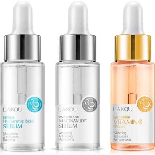 17ml Nicotinamide Essence Facial Whitening VC Face Serum Anti-wrinkle Moisturizer Hyaluronic Acid Pore Tightening Serum