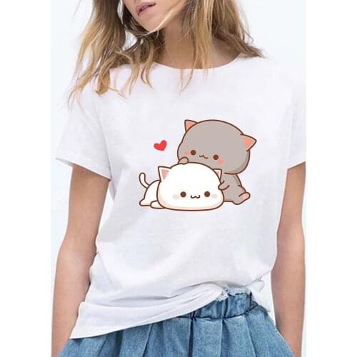 Cartoon Bear Shirt T Shirt White Graphic Tees Casual Plus Size S-3XL Kawaii Cute Women Clothing Summer Top Funny T Shirts Women
