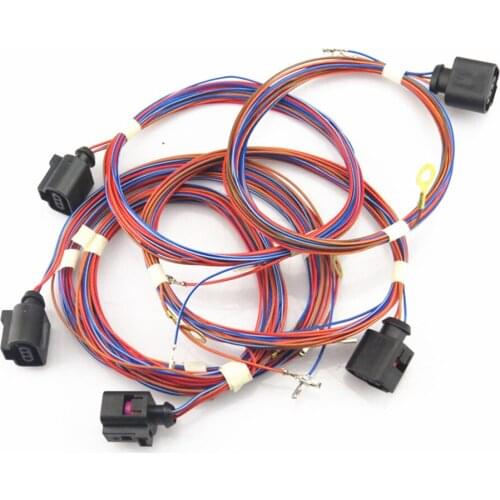 FHAWKEYEQ 5 Pcs Security Alarm Horn Speaker Connection Cable Harness For A1 A4 A6 VW Tiguan Golf MK5 MK6 Passat B6 B7 Jetta MK6