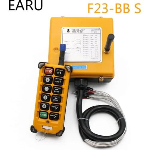 F23-BB Industrial Wireless Radio Remote Controller Switch 1 Receiver+ 1 Transmitter Speed Control Hoist Crane Control Lift Crane