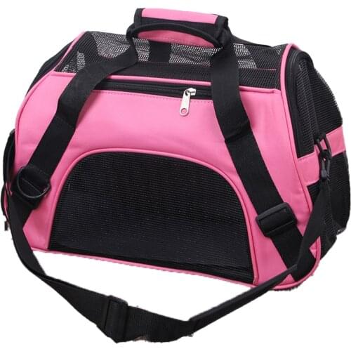 Pet Bag Wearable Cat and Dog Outing Backpack Portable Messenger Bag Breathable Plastic Mesh Bag