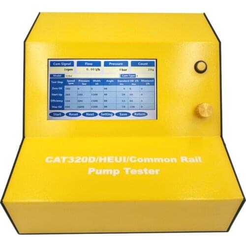 Diesel Common Rail Pump Tester for CAT 320D HEUI Pump BOSCH DENSO DELPHI with DRV Pump Flow Meter