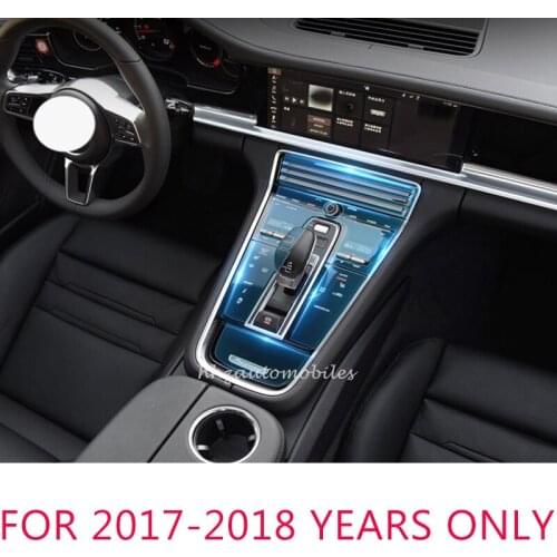 Interior Invisible Protective Film For porsche panamera Center Console Control Panel Door Gear TPU Stickers Car Accessories