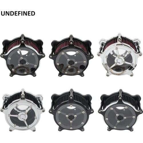 Air Filter Motorcycle CNC Chrome Air Cleaner Intake System Kits For Harley Touring Dyna Low Rider Wide Glide Fatboy EVO Twin Cam