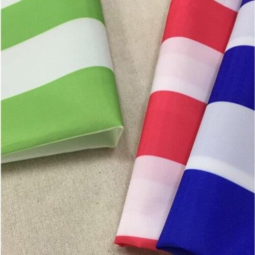 210D Colored Strips Oxford Fabric Back PU Coated Fabric For DIY Sunshade Awning Rain Shelter Beach Chair