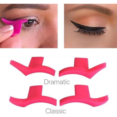 1 Pair Wing Style Eyeliner Stamp Cat Eye Eyeliner Stencil Models Shaper Beauty Eyeshadow Makeup Tool Professional Accessories