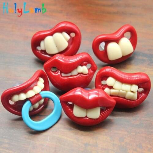 1Pcs Food Grade Silicone Funny Baby Pacifiers Dummy Nipple Teethers Toddler Orthodontic Soothers Teat for Baby Pacifier Gift