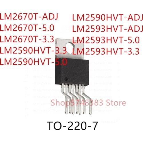 10PCS LM2670T-ADJ LM2670T-5.0 LM2670T-3.3 LM2590HVT-3.3 LM2590HVT-5.0 LM2590HVT-ADJ LM2593HVT-ADJ LM2593HVT-5.0 LM2593HVT-3.3