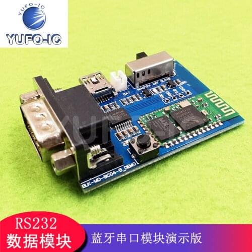 2pcs Bluetooth Serial Port Adapter Bluetooth to RS232 Bluetooth Communication Module Bluetooth Expansion Demonstration Board