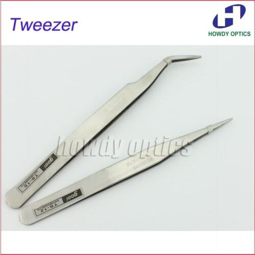 2pcs Free Shipping Glasses Screws Stainless Steel Tweezers Optical Tools