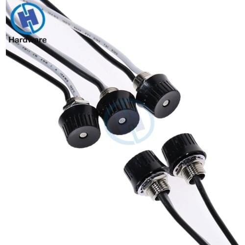 5pcs Rotary Stye Single Pole ON/OFF Canopy Switches with Two 4" 18AWG Wire .5A 250V/3A 125V/1A 125VT Black