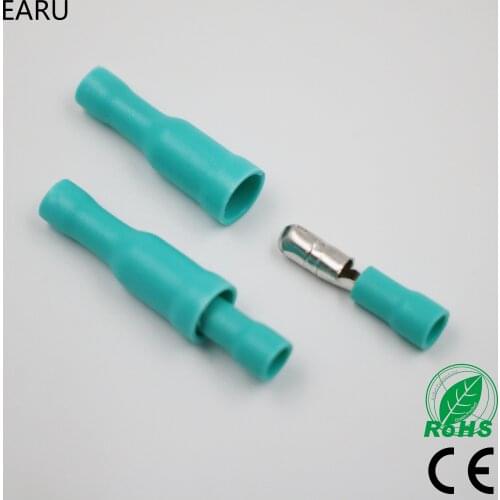 50pcs Green Male Female Bullet Insulating Joint Connector Crimp Terminals Wiring Cable Eletric Pulg Adapter FRD MPD