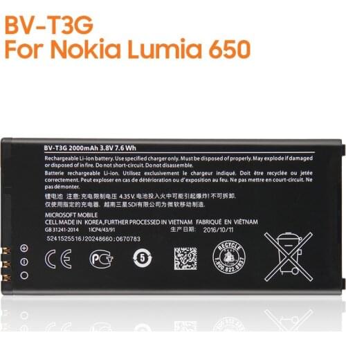 Yelping BV-T3G Phone Battery For Nokia Microsoft Lumia 650 RM-1154 2000mAh