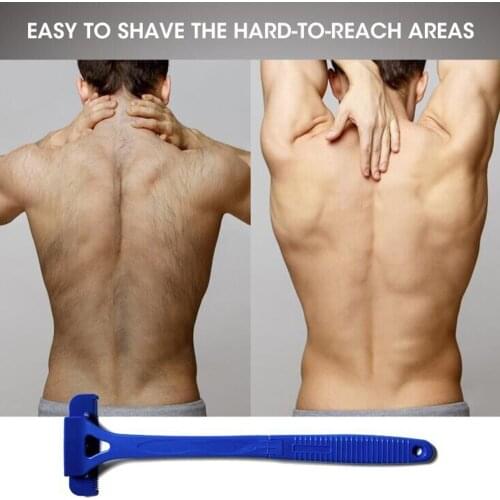 Back Shavers for Men Back Hair Remover Stretchable Back Razor Hair Trimmer Removal Tool Detachable Foldable Razor