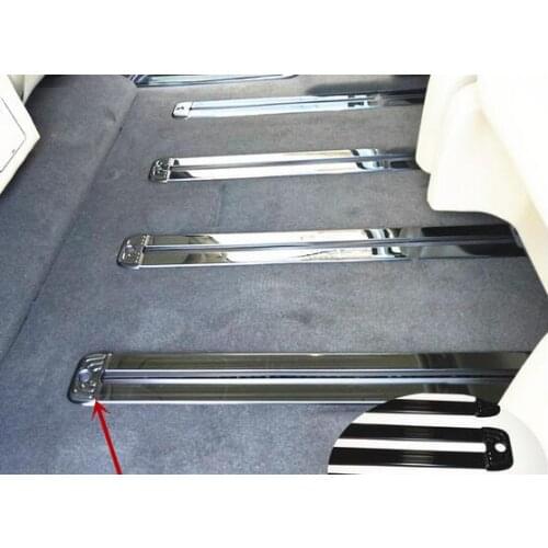 Stainless steel Black Titanium Seat Guide decoration trim,seat rail decoration cover for Honda Odyssey ELYSION 2015-2019