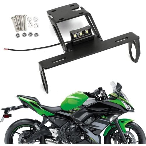 Topteng For Kawasaki Z650 Ninja 650 2017 2018 2019 2020 License Plate Holder Aluminum Alloy Z 650 Motorcycle Accessories