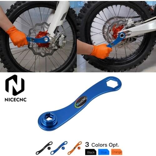 For Husqvarna 125 200 250 300 350 400 450 701 TE FE TC FC TX FX 2014-2021 NICECNC Front Rear Axle Wrench Tool Spanner Aluminum