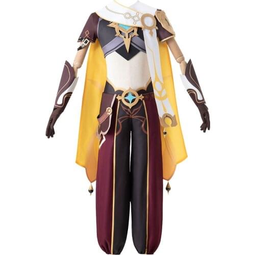 Genshin Impact Traveler Aether Cosplay Costume Outfits Halloween Carnival Suit