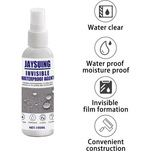 100ml Invisible Waterproof Agent Sealant For Roof Leak-proof Permeable Drain Spray Home Patch Tools Sealant Roof Glues
