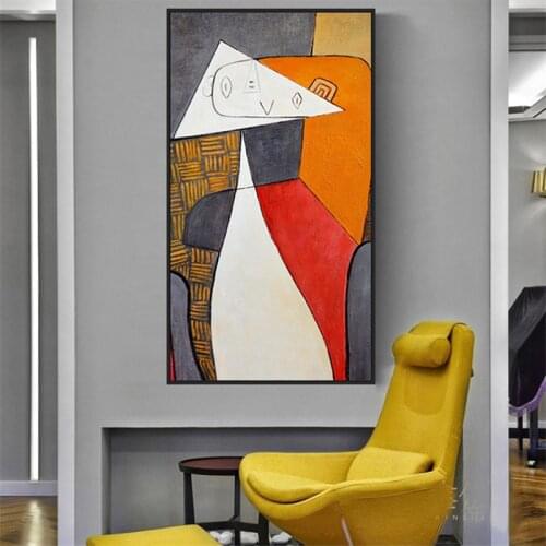 Picasso Oil Paintings on Canvas Famous Abstract Art Reproductions Wall Posters and Prints for Home Living Room Decor No Frame