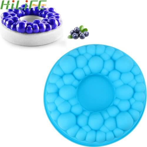 HILIFE Round Cherry Bubble Cake Mold For Baking Mousse Chocolate Sponge Food Grade Silicone Cake Decorating Tools DIY Silicone