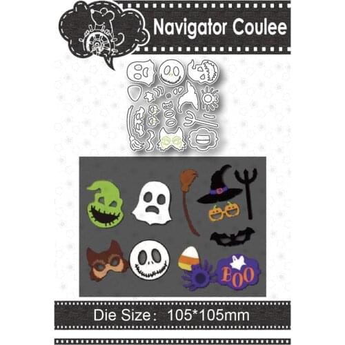 Halloween metal cutting mold horror set died from novice scrapbook cutting decorative stamps and mold craft supplies 2021 new