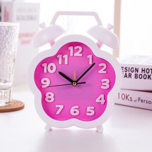 Cartoon mute alarm clock children children wake up bell creativity simple clock bell alarm clock bedside bedroom bedtime Watch