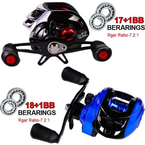 New metal water drop wheel 18 + 1 vertical fishing line wheel 7:1:1 fishing gear supplies sea fishing wheel