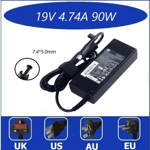 New 19V 4.74A 90W Laptop Adapter Power Charger for HP Probook 4520s 4710S 4720s 6531s 6440B 6445B 6460B 6545B 6550 7.4X5.0mm
