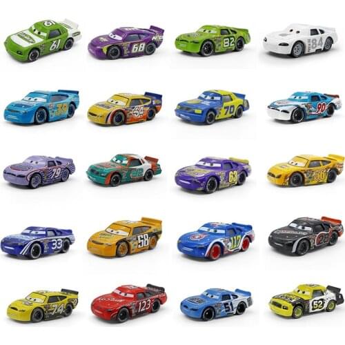 Genuine Disney Pixar Cars 2 Car Number Racing Model No.117 4 92 28 61 Metal Diecast Alloy Childrens Model Gift Toys Collection
