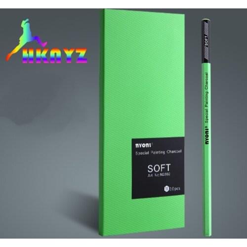 Neoni charcoal pen NYONI charcoal pen art sketch sketch charcoal pen soft medium hard professional painting pencil carbon pen