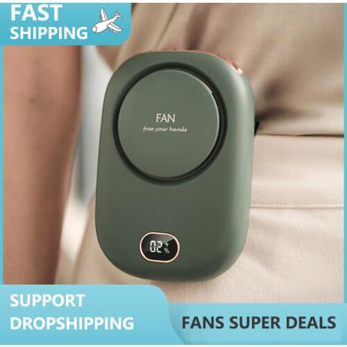 Hanging Neck Foldable Small Electric Fan Portable Handheld Creative Student Dormitory Sports USB Outdoor Mini Fan