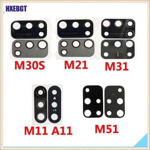 Camera Glass Lens Cover For Samsung M21 M31 M30S M01 M11 M51 M31s Phone New Housing Back Rear Camea Lens Repair