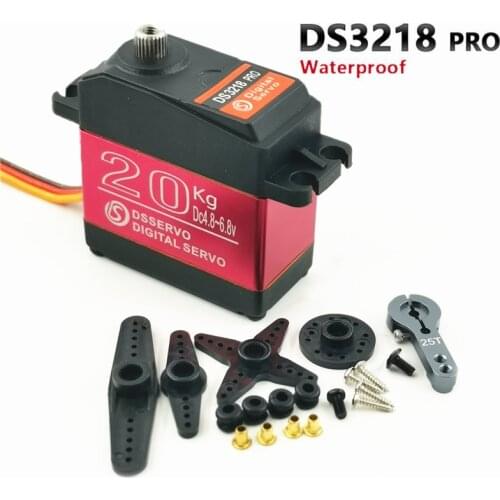 Waterproof RC Servo DS3218 Update and PRO High Speed Metal Gear Digital Servo Baja Servo 20KG/.09S for 1/8 1/10 Scale RC Cars