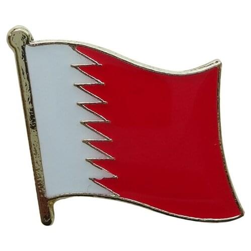Qatar country flag lapel pin badge+Iron plated brass+paints+epoxy+butterfly back button-Free shipping(350 pcs/lot)