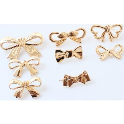 1PC Cute Bowknot Metal Decoration DIY Handbag Purse Bag Accessories Shoes Clip Buckle Hardware Decoration Accessories