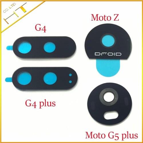 1pcs original back rear camera lens with sticker for motorala G4 G4 plus G5 G5 plus Z Z play Z2 play E4