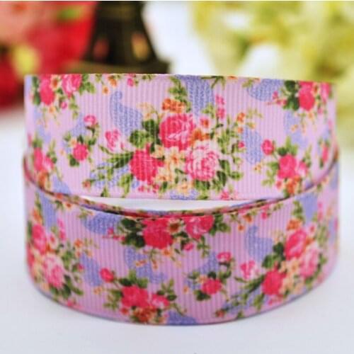 22mm 25mm 38mm 75mm Flowers Cartoon Character Printed grosgrain ribbon party decoration sewing supplies 10Y X-00138