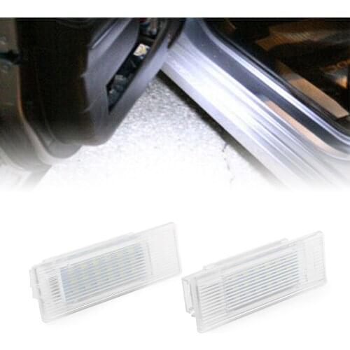 2x Car Led Door Courtesy Footwell Lights For BMW F20 F21 F30 F31 F32 F15 X1 X4 X5 X6 1 2 3 5 7 Series 2014 2015 2016 2017 2018