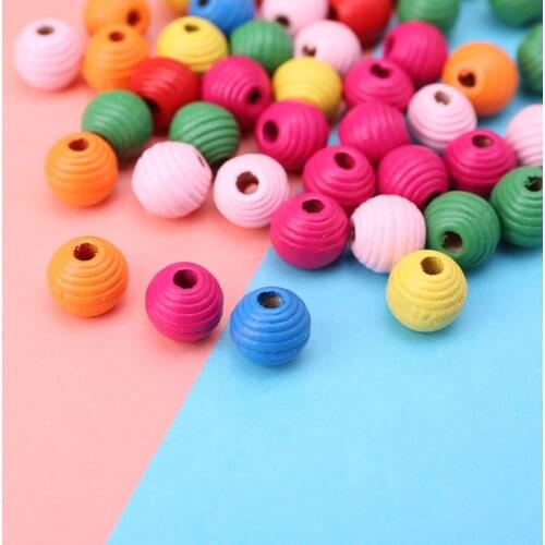 50Pcs/Bag Wooden Bird Parrot Bite Toy Multipurpose Colorful DIY Beads Decoration Accessories Dropship